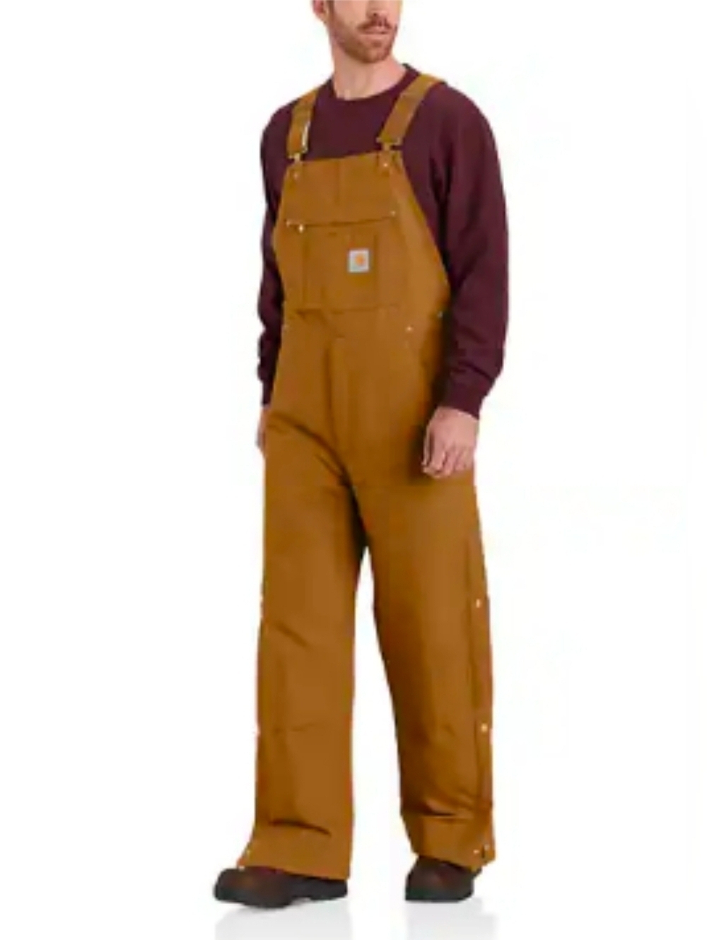 Carhartt Loose Fit Firm Duck Bib Insulated Men Overall XXL 2XL Tall OR6672-M